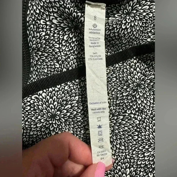 267. Lululemon Circuit‎ Breaker Skirt Size 8 White Black Tennis - Picture 5 of 6